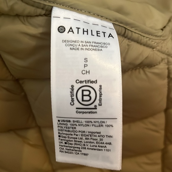 NWT Athleta Whisper Featherless Parka Size Small - Picture 3 of 4